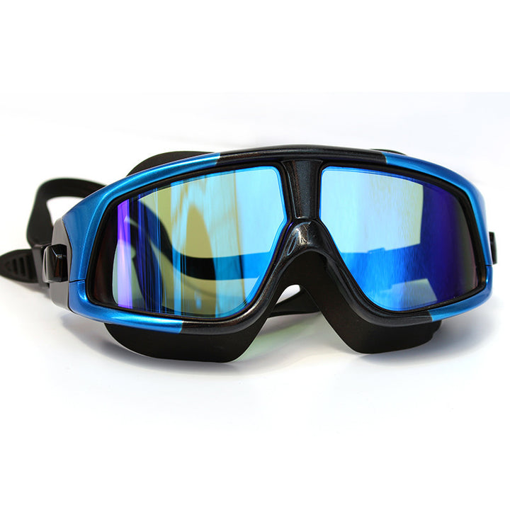 Silicone anti fog swimming goggles