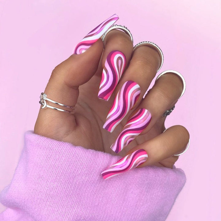 Summer Detachable Artistic Wearable Finished Fake Nails