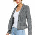 Point Plaid Blazer