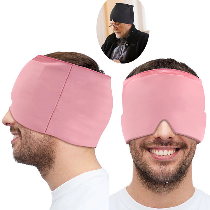 Ice Compress Headache Eye Mask Hat Relief For Migraines, Stress, And Tension Massage Tool