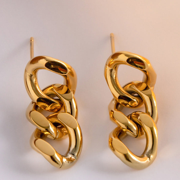 Stainless Steel Chain Earrings