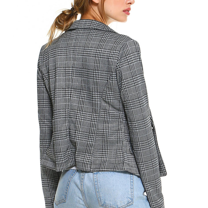 Point Plaid Blazer