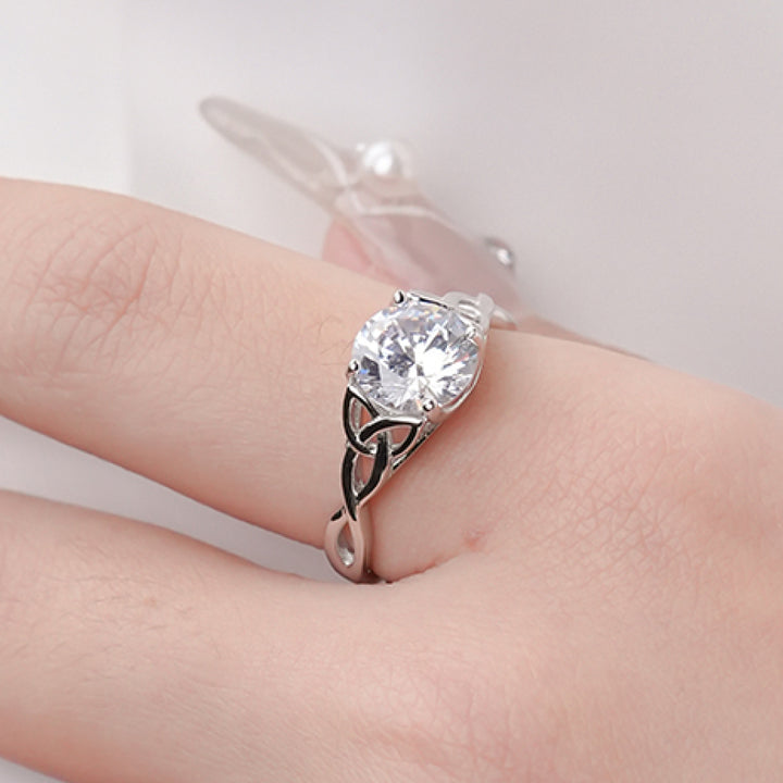 2 Carat Moissanite 925 Sterling Silver Ring