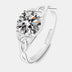 2 Carat Moissanite 925 Sterling Silver Ring