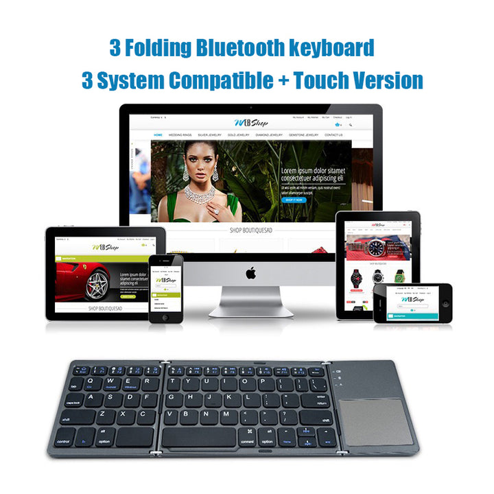 Smart Triple Folding Keyboard