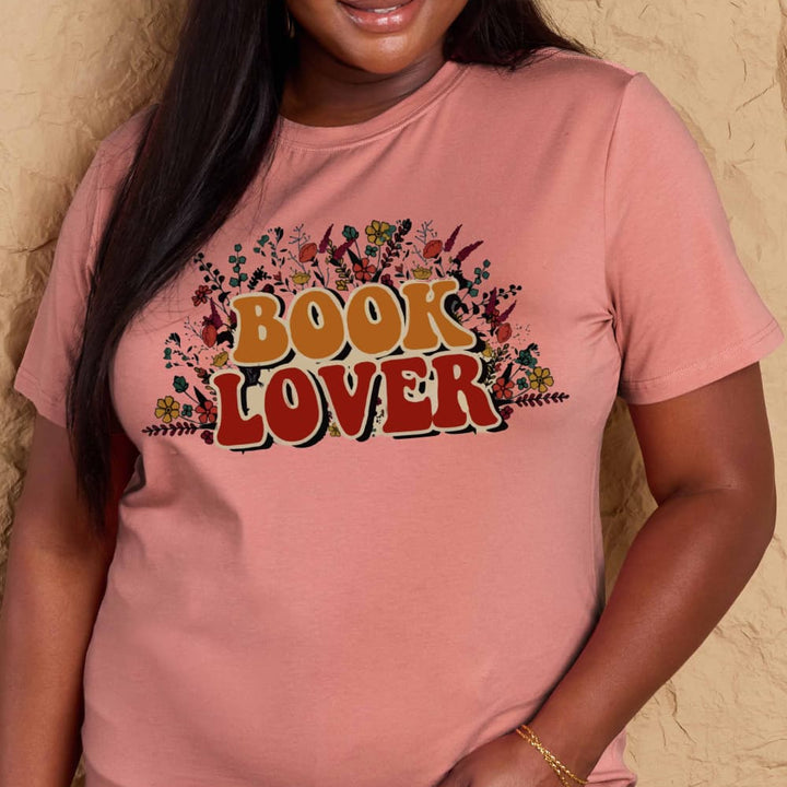 Simply Love Full Size BOOK LOVER Graphic Cotton Tee