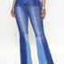 Wide Leg Raw Hem Jeans