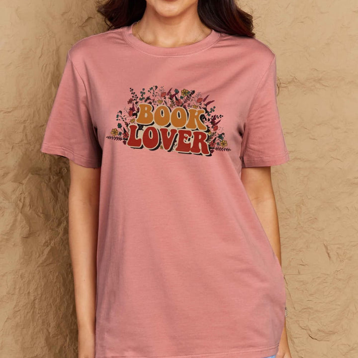 Simply Love Full Size BOOK LOVER Graphic Cotton Tee