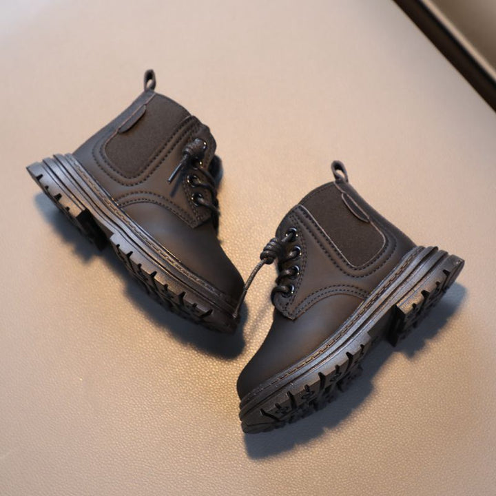 2023 Early Autumn Children Shoes PU Leather Chelsea Boots Kids Platform Boots Girls Boys Causal Boots Fashion Sneakers F08143