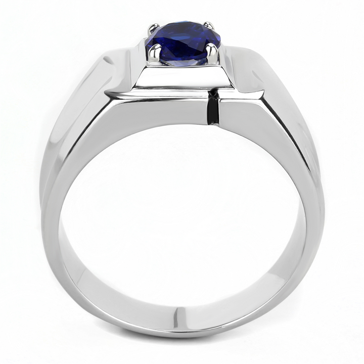 TK3459 - Stainless Steel Ring High polished (no plating) Men Synthetic Montana