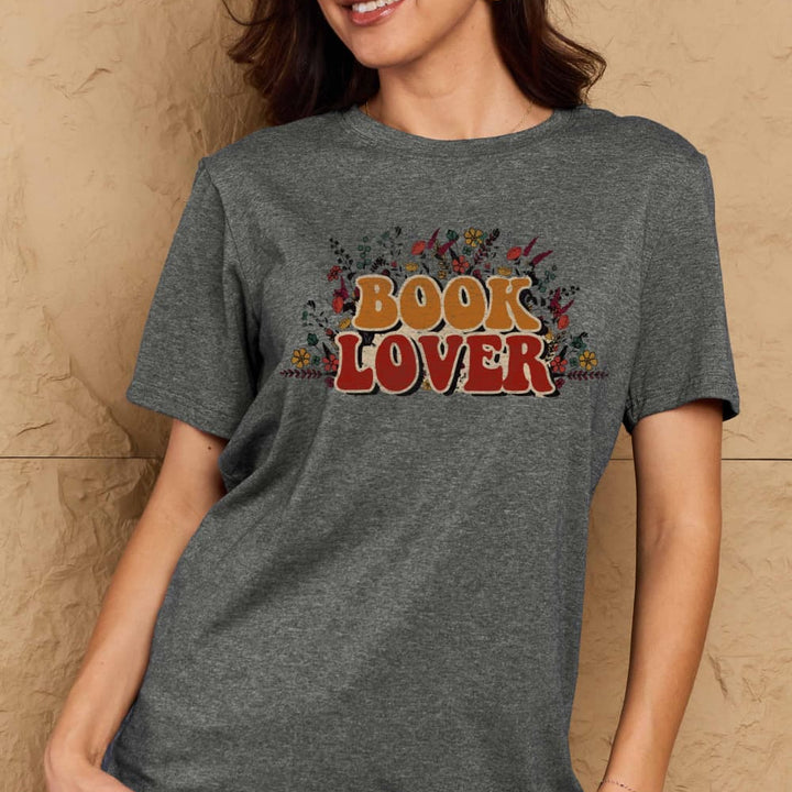 Simply Love Full Size BOOK LOVER Graphic Cotton Tee