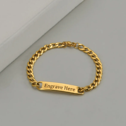 Customized Engraved Bracelet Set