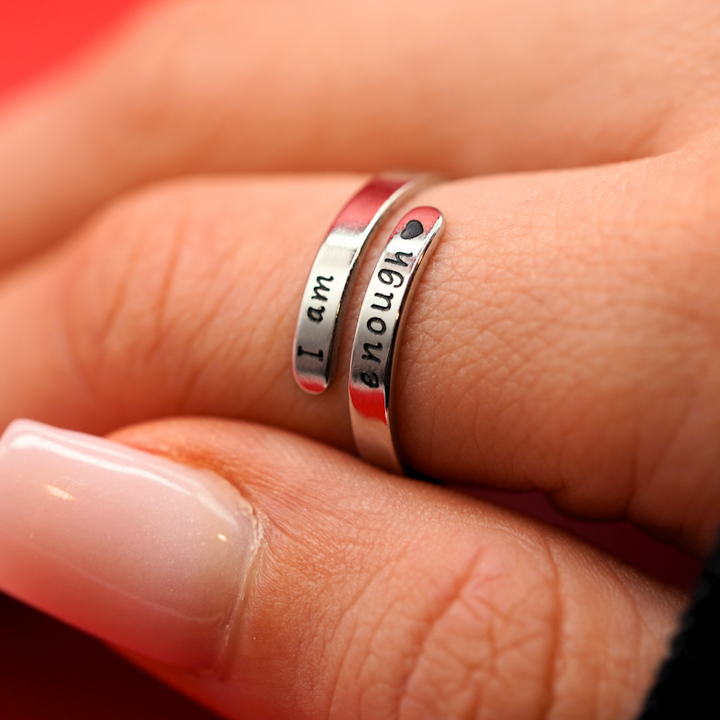 I Am Enough Customed Ring