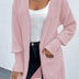 Open Front Dropped Shoulder Pocketed Cardigan