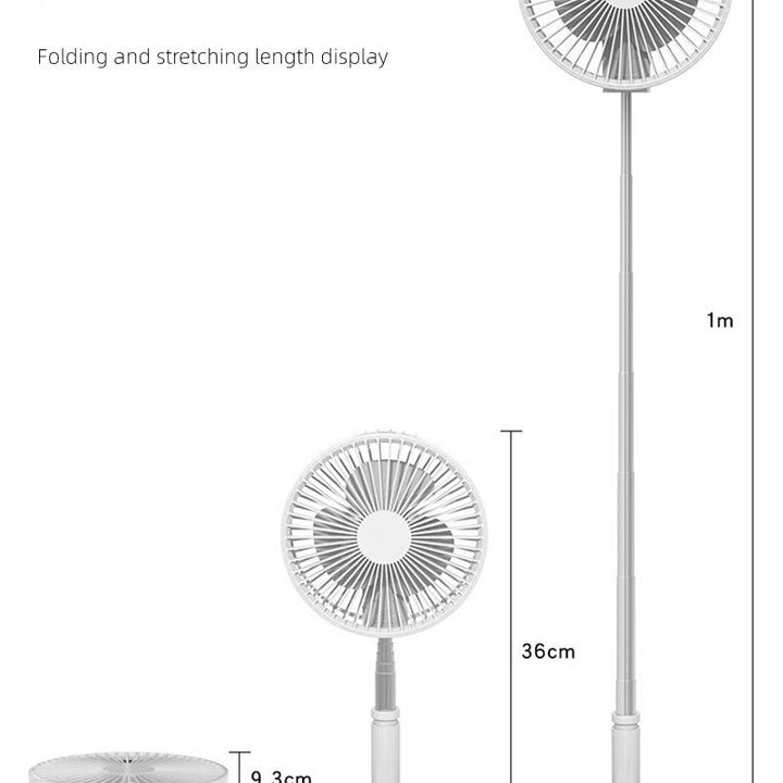 Rechargeable Folding Stand Fan